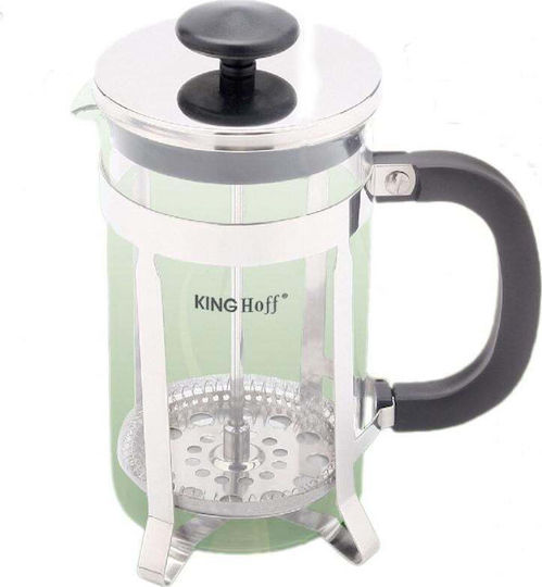 KING Hoff Manual Filter Coffee Maker Stainless Steel Silver 600ml