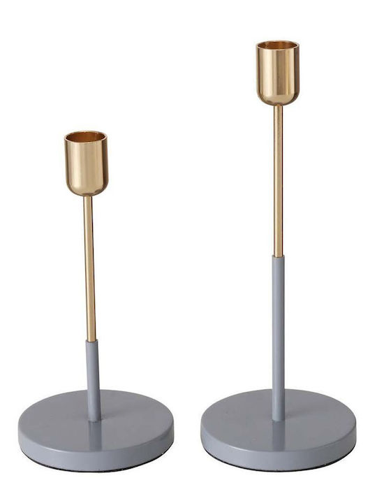 Boltze Set of Candle Holders Metal 2pcs