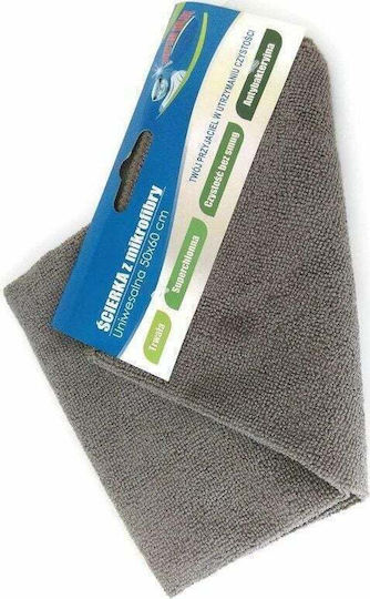 Elnet Lavete de Curățare cu Microfibre Utilizare generală Gri 50x60buc 1buc