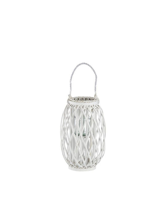 Tabletop Wooden Lantern White