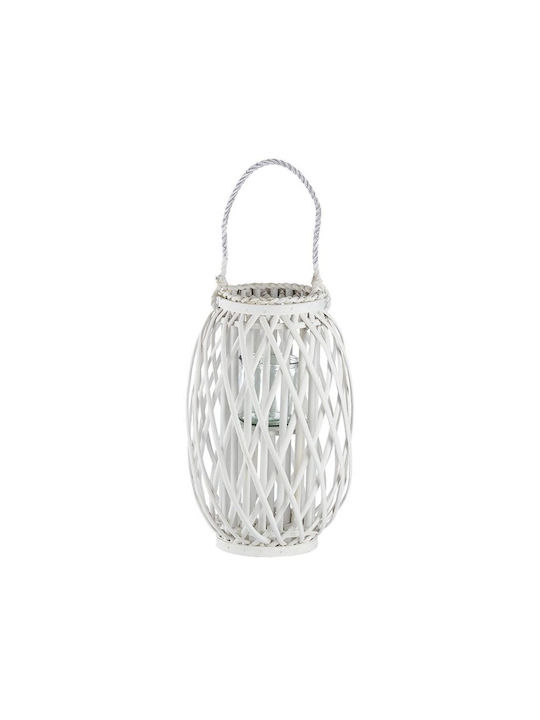 Floortop Wooden Lantern White