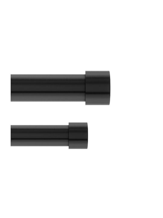 Umbra Pliabil Metalic Bară de perdea dublă cu tijă Ø2.5mm 167-304.8buc Negru