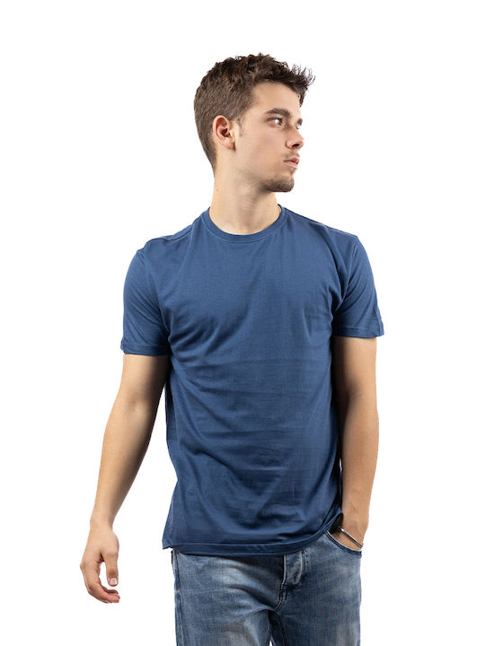 Uglee Fashion T-shirt Bărbătesc cu Mânecă Scurtă BLUE