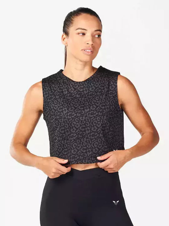 Squatwolf Women's Crop Top Sleeveless Animal Pr...