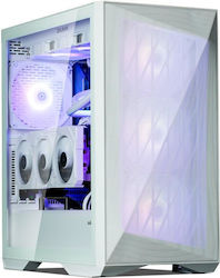 Zalman Z9 Iceberg MS Midi Tower Computer Case with Window Panel and RGB Lighting White