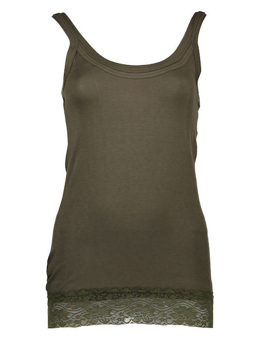 Silvian Heach Women's T-shirt Verde-militare