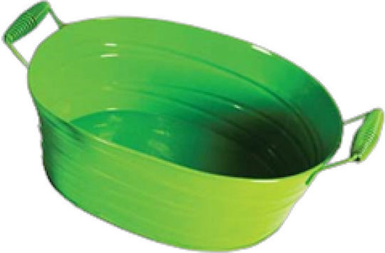Sidirela Blumentopf Metall Grün