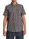 RVCA Men's Shirt Short Sleeve Black