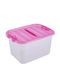 Homeplast Plastic Cutie de Depozitare cu Capac Roz 33x25x19cm 1buc