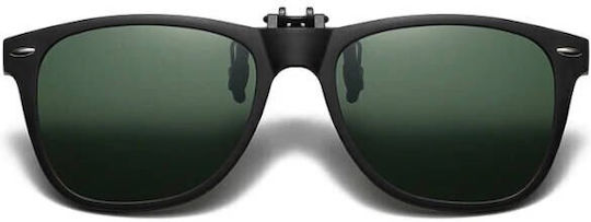 Πρόσθετο Γυαλιών Ηλίου Wayfarer Clip-on Clip On σε Πράσινο χρώμα