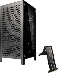 Kolink Mini Tower Computer Case with Window Panel Gunmetal Grey