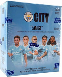 Setul oficial al echipei Manchester City Topps 2023-24, 6 pachete