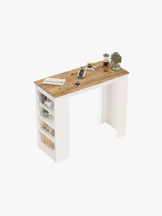 Viana Tisch Bar Holz Atlantic Pine/white 120x52x102cm