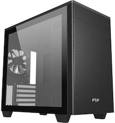 FSP/Fortron Midi Tower Computer Case with Window Panel Black