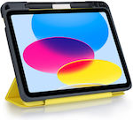 Deqster Flip Cover Rezistentă Galben iPad a 10-a generație 40-1013774