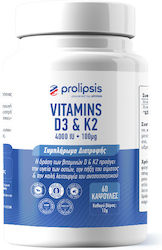 Prolipsis Βιταμίνη D3 & K2 4000iu 60 κάψουλες