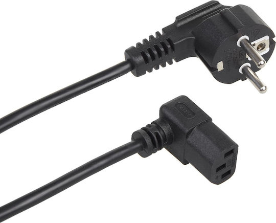 Maclean Power Cable Mctv-851 3 Pin Eu Plug 1.5m Black