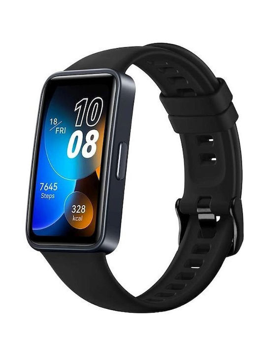 Fester Silikonriemen Pro Huawei Band 8 Schwarz