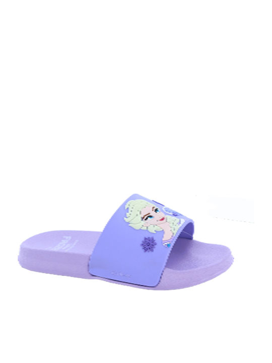 Șlapi pentru copii Frozen Violet Frozen