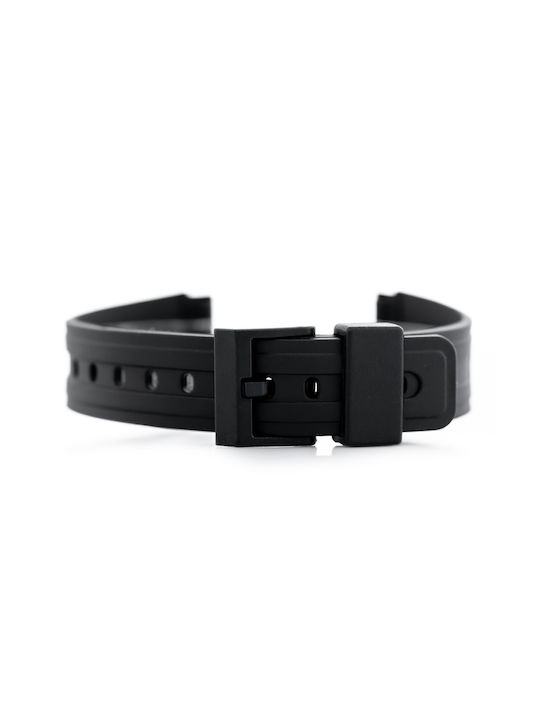 Rubber Watch Strap Model 6 Black 18mm Rubber Watch Strap Model 6 Black 18mm