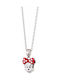 Oxzen Minnie Mouse Παιδικό Κολιέ με Αλυσίδα SC00548