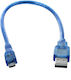 Usb-a Male Редовен USB 2.0 до микро USB кабел Син 0.25м (549814) 1бр