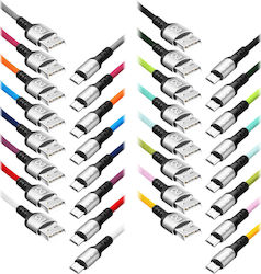 Orno Regular USB 2.0 Micro USB Cable Multicolour 1.2m
