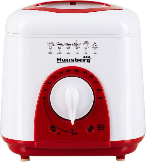 Hausberg HB 1320 A-R Deep Fryer 1lt Red
