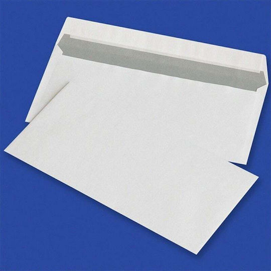 Office Products Set de plicuri Corespondență cu Autocolant 1000buc 11x22cm în Alb Culoare