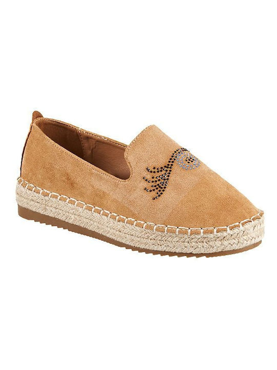 Elenross Wildleder Damen Espadrilles in Braun Farbe