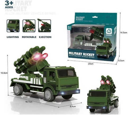 Military Missile Vehicle Sound Light 20×8.5×14.5cm - 0096089