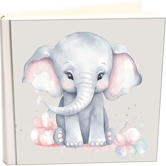Άλμπουμ My Album Elephant 27 Boho Style Ριζόχαρτο 24x24cm Κουτί Άλμπουμ 40 Σελίδες