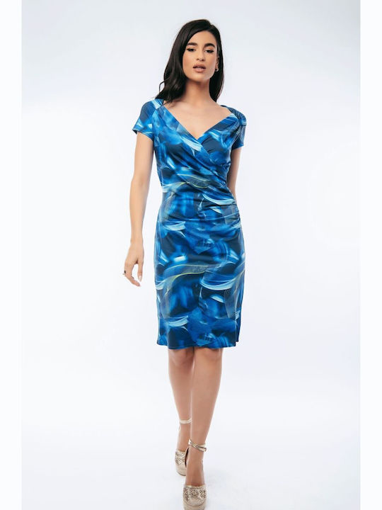 BelleFille Rochie Înfășurați Blue