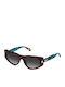 Just Cavalli Women's Sunglasses with Brown Tartaruga Plastic Frame and Gray Gradient Lens