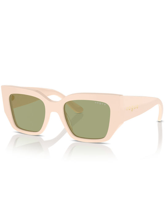 Vogue Women's Sunglasses with Beige Plastic Frame and Green Lens VO5583S 316482