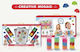 Mosaik Puzzle Pinnwände mit 840 Teilen 60x30x7,5cm - 0096104