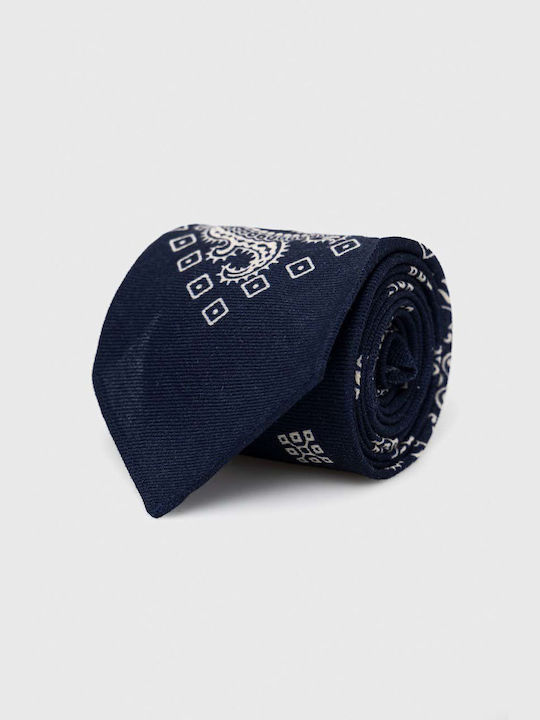 Ralph Lauren Ανδρική Γραβάτα Μάλλινη σε Navy Μπλε Χρώμα