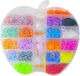 Set de realizare a brățărilor elastice formă de măr 4400 piese multicolor Gh-4400