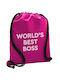 Koupakoupa World's Best Boss Gym Backpack Purple