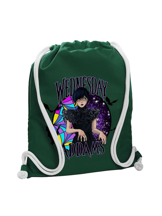 Koupakoupa Wednesday Jenna Ortega Gym Backpack Green