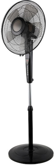 Estia Abel Pedestal Fan 60W 40cm Diameter with Remote Control Black