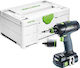 Festool T 18+3 Mașină De Găurit Cu Baterie Fără Perii 18V