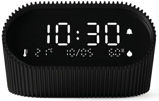 Lexon Ray Clock Ceas Digital de Masă cu Alarmă Negru LR155MN3