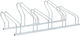 Bicycle Stand for 5 Bicycles Floor-Mounted Galvanized Steel 4005576 Silver