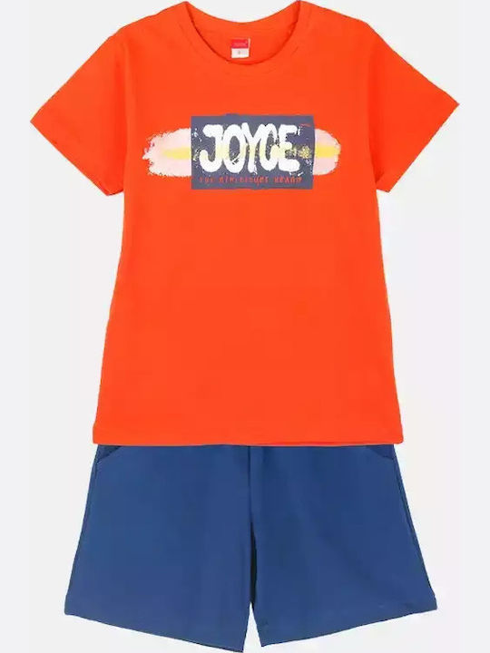 Joyce Kids' Set with Shorts Summer 2pcs Orange
