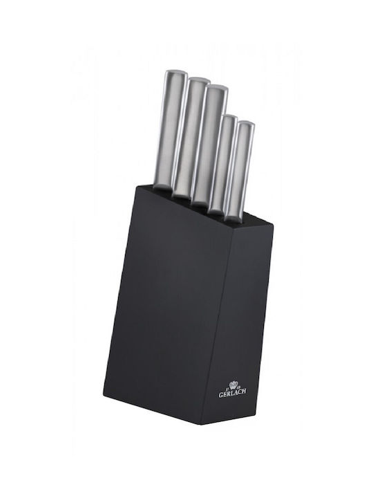 Gerlach Knife Set with Base made of Stainless Steel G02-0983M-ZENB-05PU-S5S1-01 5pcs