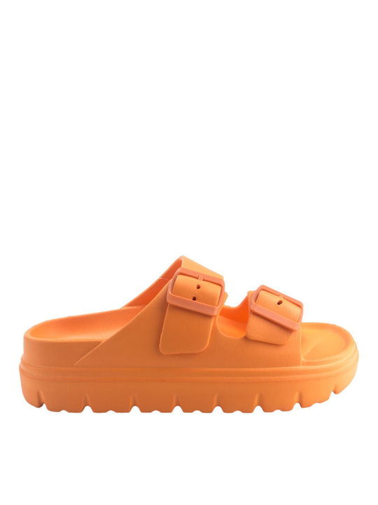 Mitsuko Frauen Flip Flops in Orange Farbe