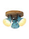 vidaXL Light fixture Ceiling Mount Light 35cm Bronze with Socket E27
