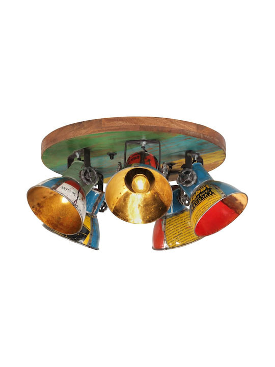 vidaXL Light fixture Ceiling Mount Light 50cm Multicolor with Socket E27