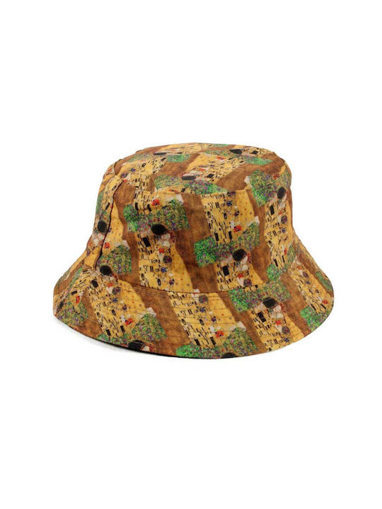 Double-Sided Bucket Hat Beige Multicolor-Black Tda01-xx1-5-bei